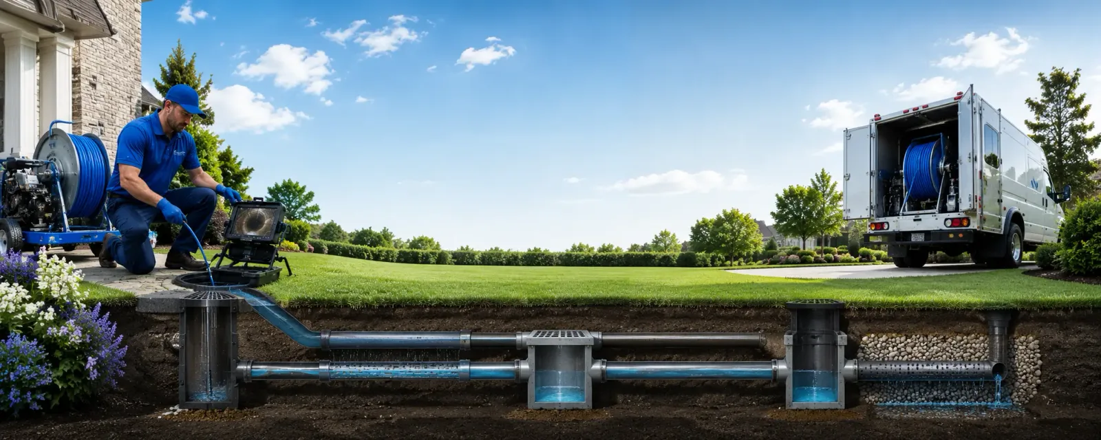 Outdoor drain cleaning information for Idaville, IN